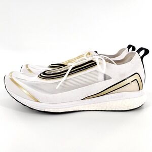 Adidas Adizero Boston x Stella McCartney Shoes Womens 10.5 White Golden Butter